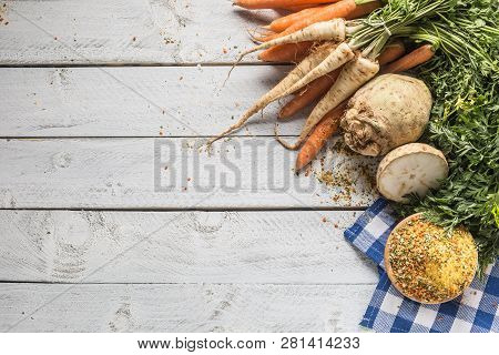 Seasoning Spices Condiment Vegeta From Dehydrated Carrot Parsley Celery Parsnips And Salt With Or Wi