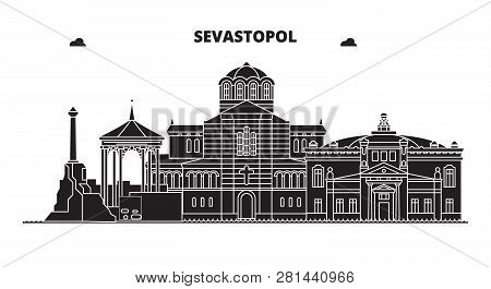 Russia, Sevastopol. City Skyline: Architecture, Buildings, Streets, Silhouette, Landscape, Panorama.
