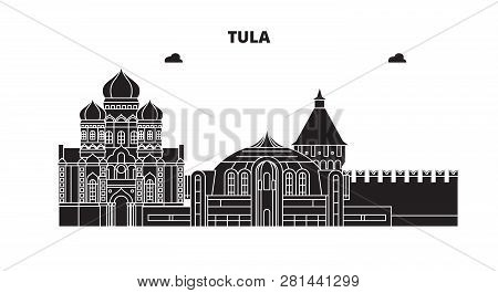 Russia, Tula. City Skyline: Architecture, Buildings, Streets, Silhouette, Landscape, Panorama. Flat 