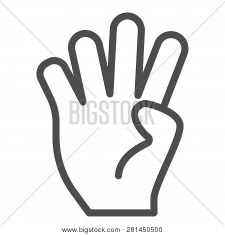 Four Fingers Gesture Vector & Photo (Free Trial) | Bigstock