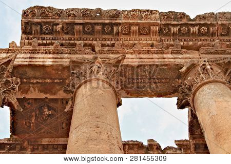 Baalbek - Ruins Of The Temple Of Jupiter In Ancient Phoenician City; Known As Heliopolis During The 