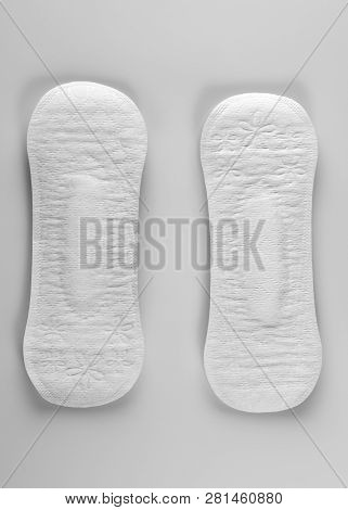 Hygienic Daily Ultra-thin Panty Liners On A White Background