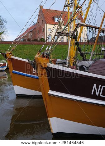 the Harbor of greetsiel at the North sea
