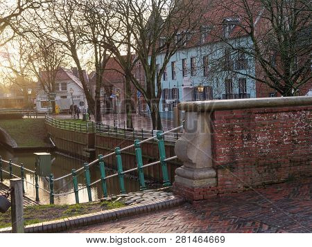 the City of greetsiel at the North sea