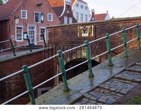 the City of greetsiel at the North sea
