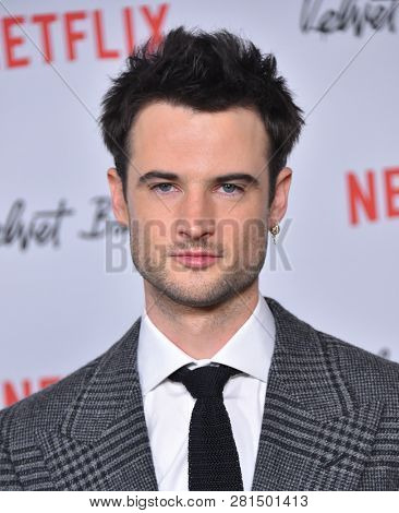 LOS ANGELES - JAN 28:  Tom Sturridge arrives for the Netflix 'Velvet Buzzsaw' Premiere on January 28, 2019 in Hollywood, CA                