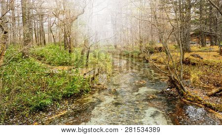 Kamikochi National Park In The Northern Japan Alps Of Nagano Prefecture, Japan. Beautiful Mountain I