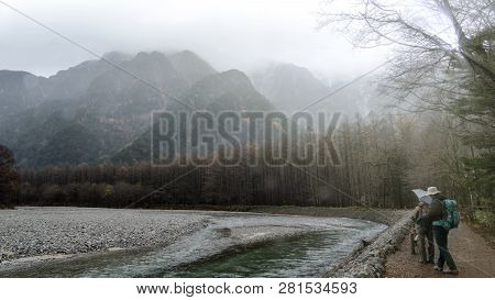 Kamikochi National Park In The Northern Japan Alps Of Nagano Prefecture, Japan. Beautiful Mountain I