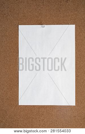 Horizontal Cork Board With Many, Sticky Notes Pinned