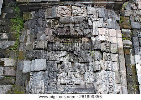 Decorative Wall With Carvings In The Sewu Temple - The Second Largest Buddhist Temple Complex In Jav