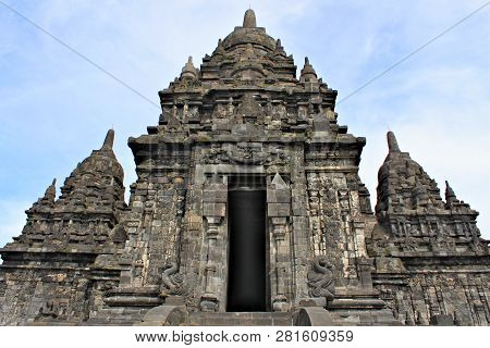 Sewu Temple Is The Second Largest Buddhist Temple Complex In Java; Built In 8th Century; Blue Sky Wi