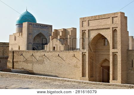 Kalan Mosque. Historic Center Of Bukhara Contains Numerous Mosques And Madrasas And Is On The Unesco