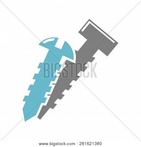 Screw Icon On White Background For Graphic And Web Design, Modern Simple Vector Sign. Internet Conce