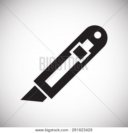 Tool Cutter Icon On White Background For Graphic And Web Design, Modern Simple Vector Sign. Internet