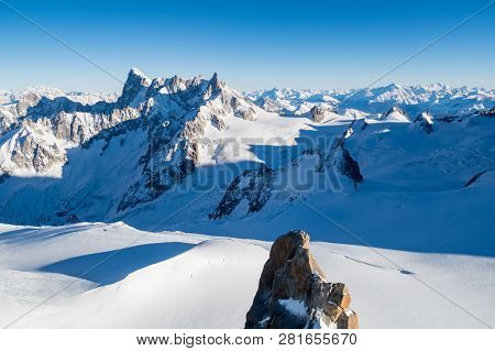Rochefort Ridge, Month Blanc Massif, Chamonix, France