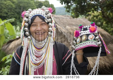 Akha Frau In Nord-Thailand