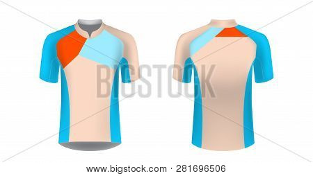 Cycling Uniform Templates. Gaming Casual Clothing Concept. Uniform For Racing, Cycling, Running, Tri