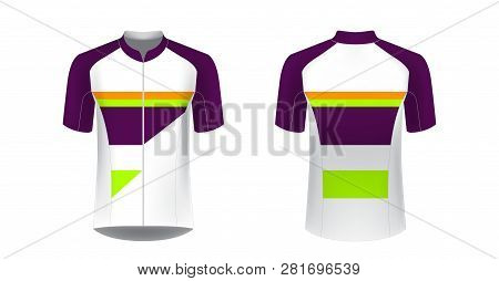 Cycling Uniform Templates. Gaming Casual Clothing Concept. Uniform For Racing, Cycling, Running, Tri