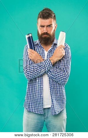 Compare Beauty Product. Barbershop And Hair Care. Wash Hair With Shampoo. Hair Conditioner Or Lotion