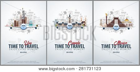 Travel Usa Canada Vector Photo Free Trial Bigstock