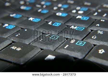 Schwarze moderne Tastatur