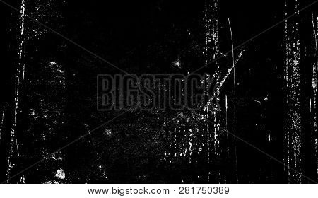 Texture Of Scratches, Chips, Scuffs, Dirt On Old Aged Surface . Old, Vintage Film Effect Overlays