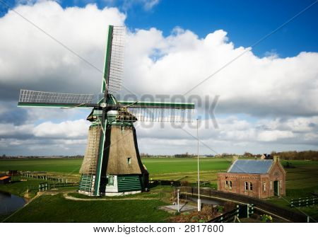Windmühle-Landschaft