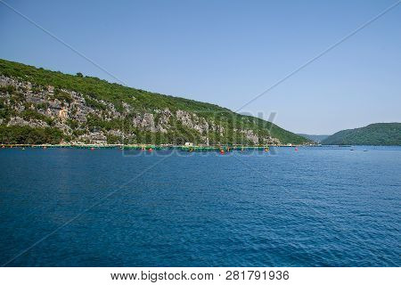 Adriatic Coast Tour. Limski Fjord In Istria. Adriatic Sea