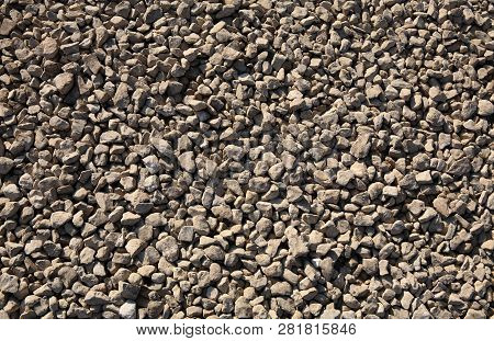 Image Of Many Gravel At Dry Sunny Day