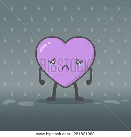 Cute And Kawaii Heart Mascot Charactor