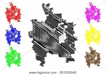 Colorado Springs City (united States Cities, United States Of America, Usa City) Map Vector Illustra