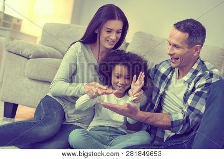 Reassuring Vision Of A Perfect Exemplary Family.