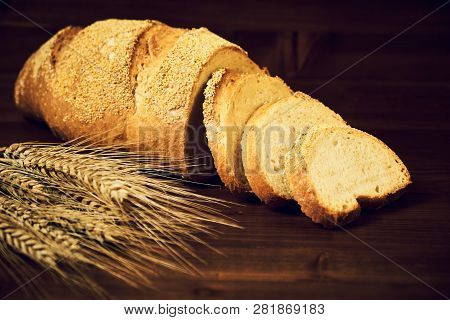 Bread And Wheat On The Table