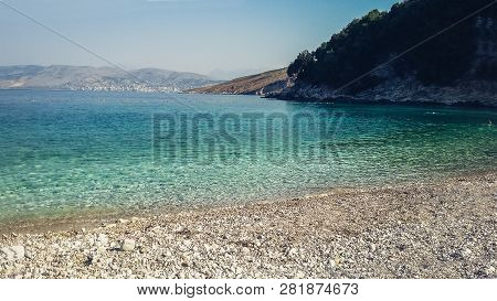 Manastir Beach, Saranda, Albania, Albanian Riviera, Beautiful Seascape