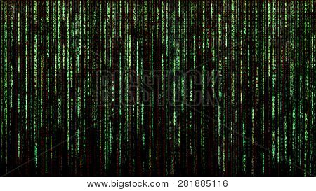 Digital Drawn Sketch Photo Sketch Network Green Binary Matrix