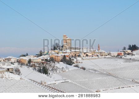 View Of The Castle Of Serralunga Of Alba, Piedmont - Italy