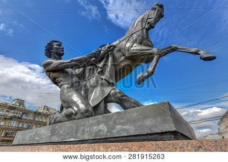 Horse Tamer - Anichkov Bridge - Saint Petersburg, Russia
