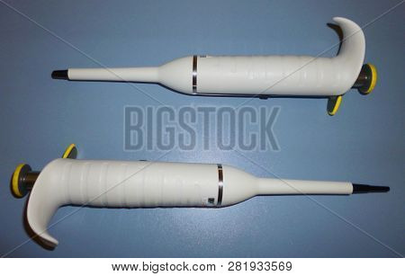 Micropipettes For Laboratory Work, Photo Studio Shot
