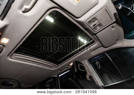 Novosibirsk, Russia -february 01, 2019:  Nissan Xtrail, Close-up Of The Hatch. Photography Of A Mode