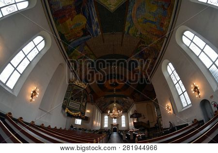 Oslo Cathedral or The Domkirken church, main church for Church of Norway. June 17,2018. Oslo,Norway