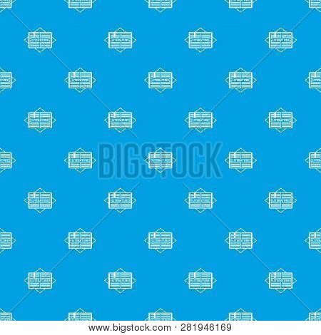 Literature Pattern Seamless Blue Repeat For Any Use