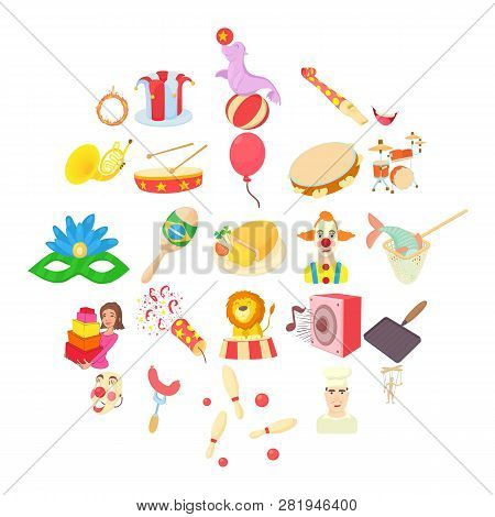Avocation Icons Set. Cartoon Set Of 25 Avocation Icons For Web Isolated On White Background