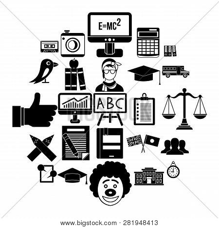 Undergrad Icons Set. Simple Set Of 25 Undergrad Icons For Web Isolated On White Background