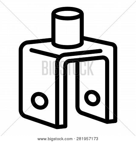 Metal Connection Icon. Outline Metal Connection Vector Icon For Web Design Isolated On White Backgro