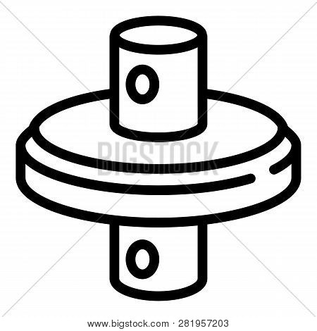 Scaffolding Post Icon. Outline Scaffolding Post Vector Icon For Web Design Isolated On White Backgro