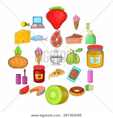 Repository Icons Set. Cartoon Set Of 25 Repository Icons For Web Isolated On White Background