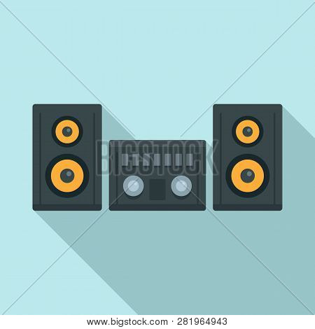 Modern Stereo System Icon. Flat Illustration Of Modern Stereo System Vector Icon For Web Design