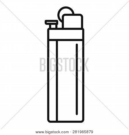 Classic Cigarette Lighter Icon. Outline Classic Cigarette Lighter Vector Icon For Web Design Isolate