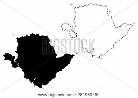 Anglesey (united Kingdom, Wales, Cymru, Principal Areas Of Wales) Map Vector Illustration, Scribble 