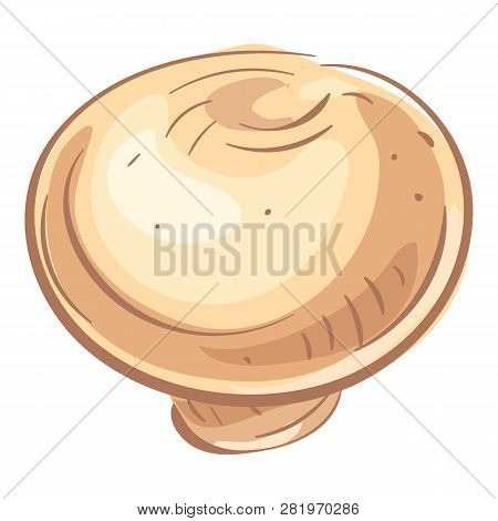 Biology Champignon Icon. Cartoon Of Biology Champignon Vector Icon For Web Design Isolated On White 